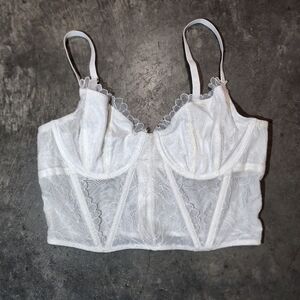 NWT Gilly Hicks lace Corset Bra size Lg